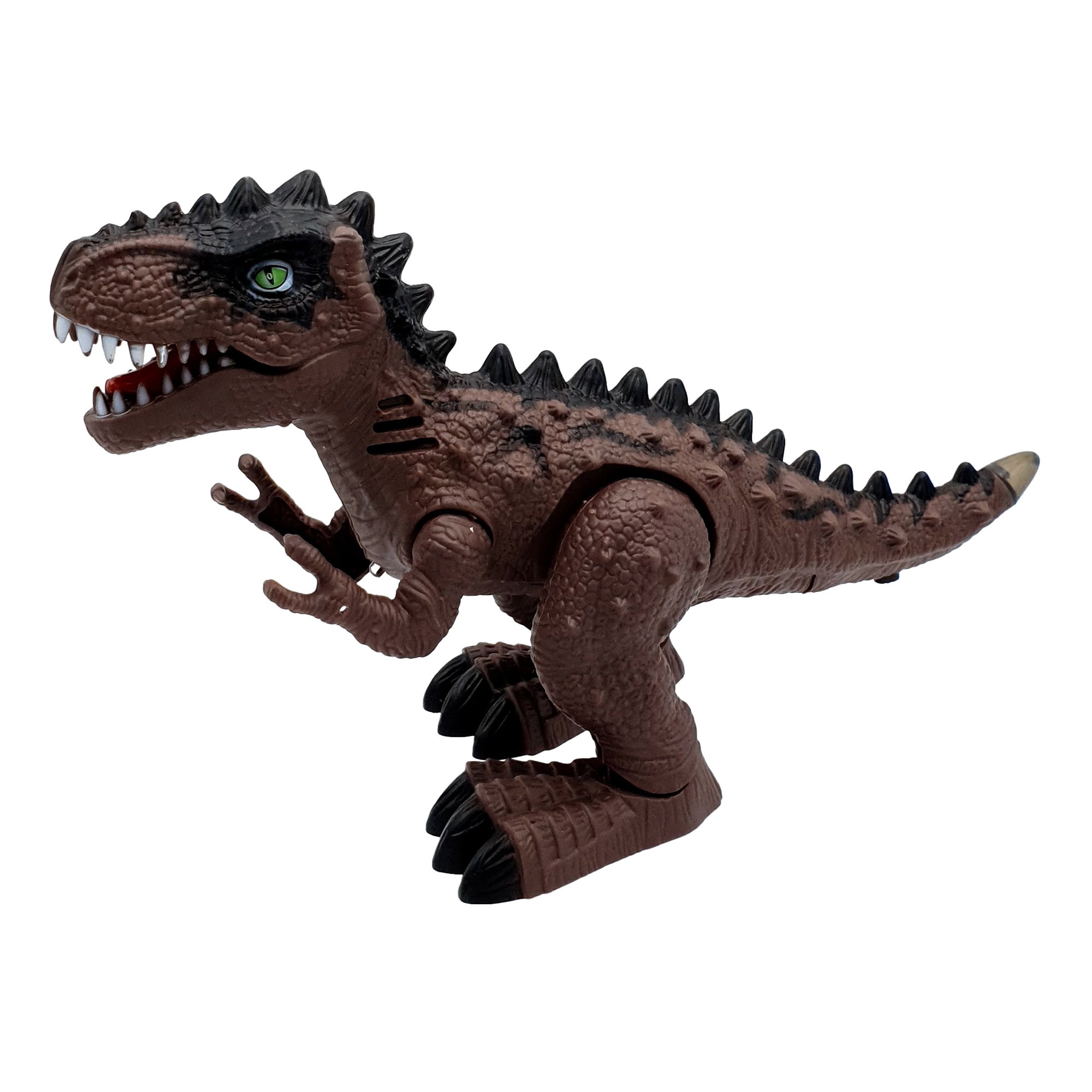 Figurina Dinozaur Tyrannosaurus Rex care merge, lumineaza si scoate sunete specifice, +3 ani