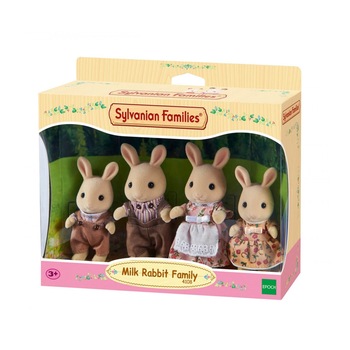 Figurine Sylvanian Families 4108 - Familia de iepurasi Milk Figurine Sylvanian Families 4108 - Familia de iepurasi Milk