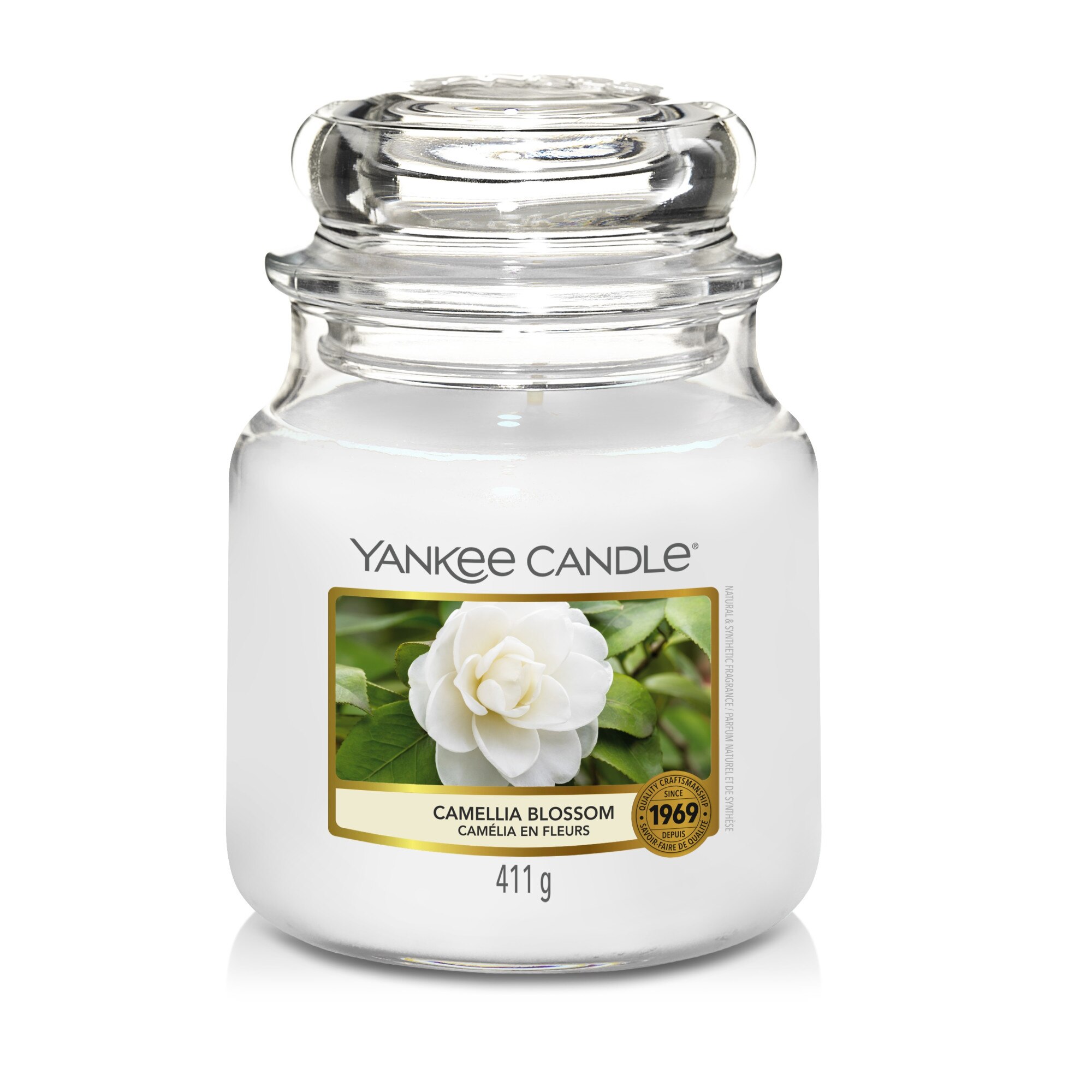 Lumanare Parfumata Borcan Mediu Camellia Blossom, Yankee Candle