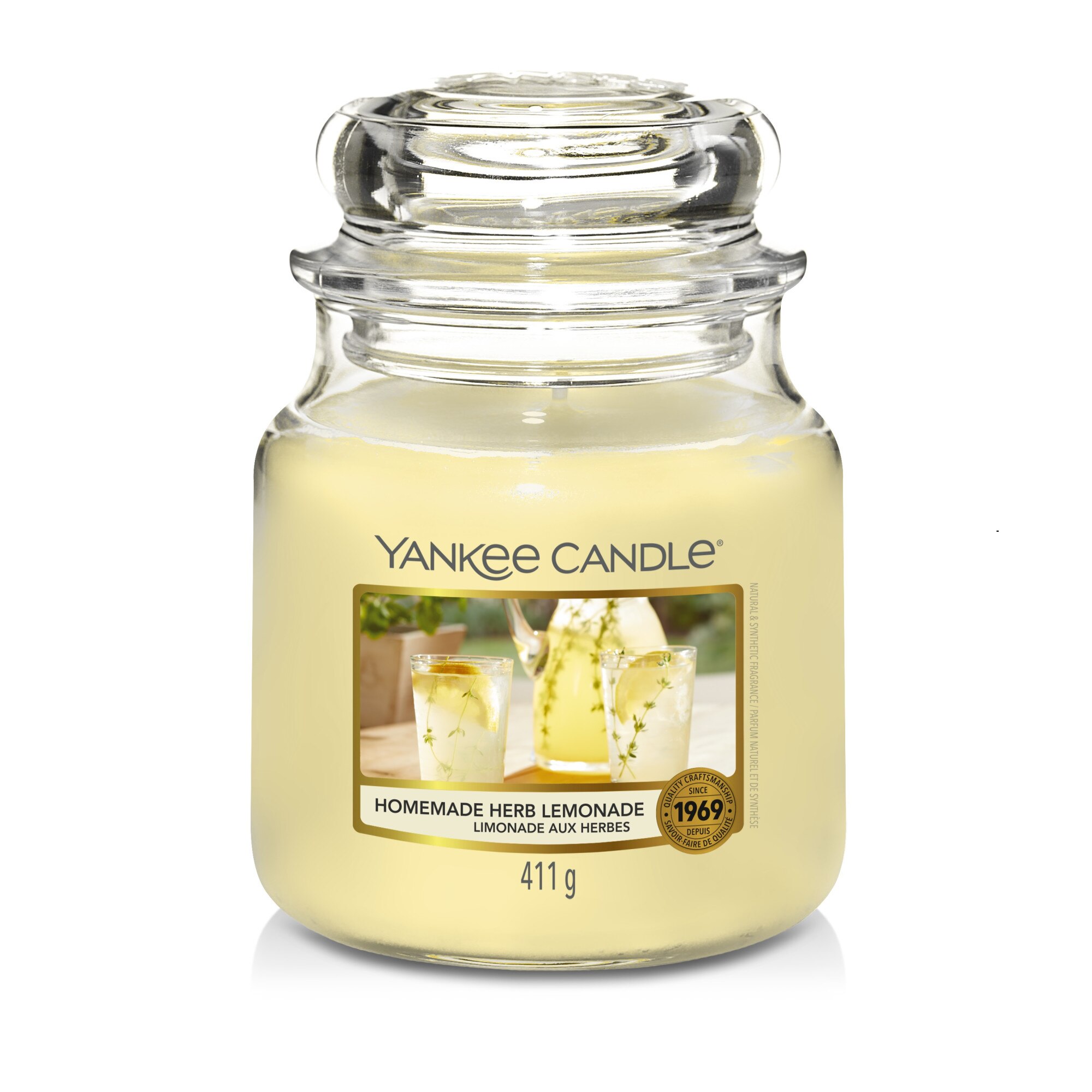Lumanare Parfumata Borcan Mediu Homemade Herb Lemonade, Yankee Candle