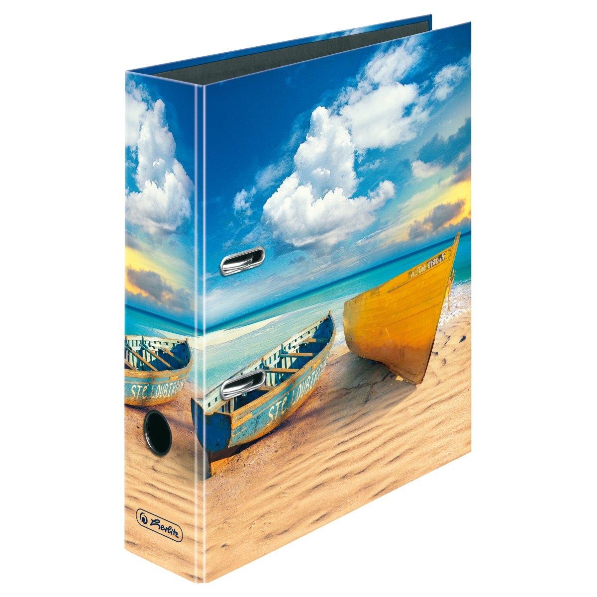 Biblioraft Herlitz MaxFile plastifiat, 8 cm Barci