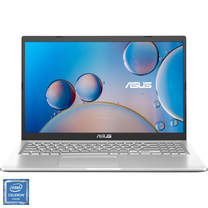 Laptop ASUS X515MA/SSD1TB cu procesor Intel® Celeron® N4020 dual core, 4MB, 15.6", FHD, 8GB DDR4, SSD 1TB NVME, Intel® UHD Graphics 600, NO OS, fara dvd rw