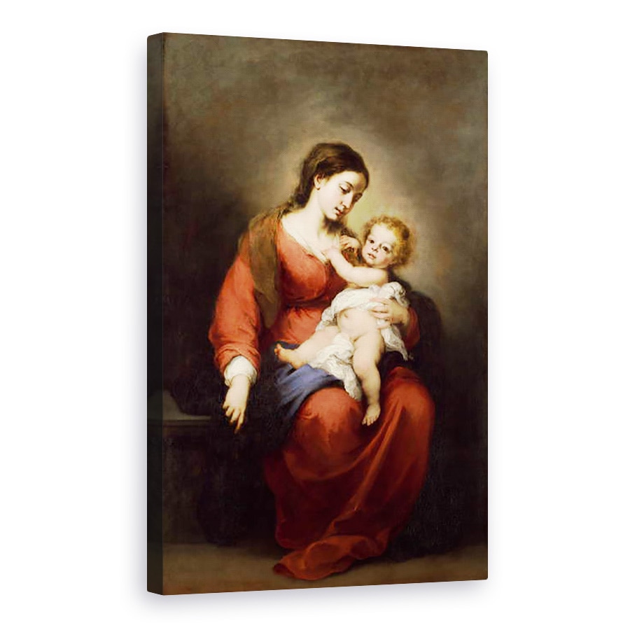 Tablou canvas - Bartolome Esteban Murillo - Virgin si Copil, 60 x 90 cm