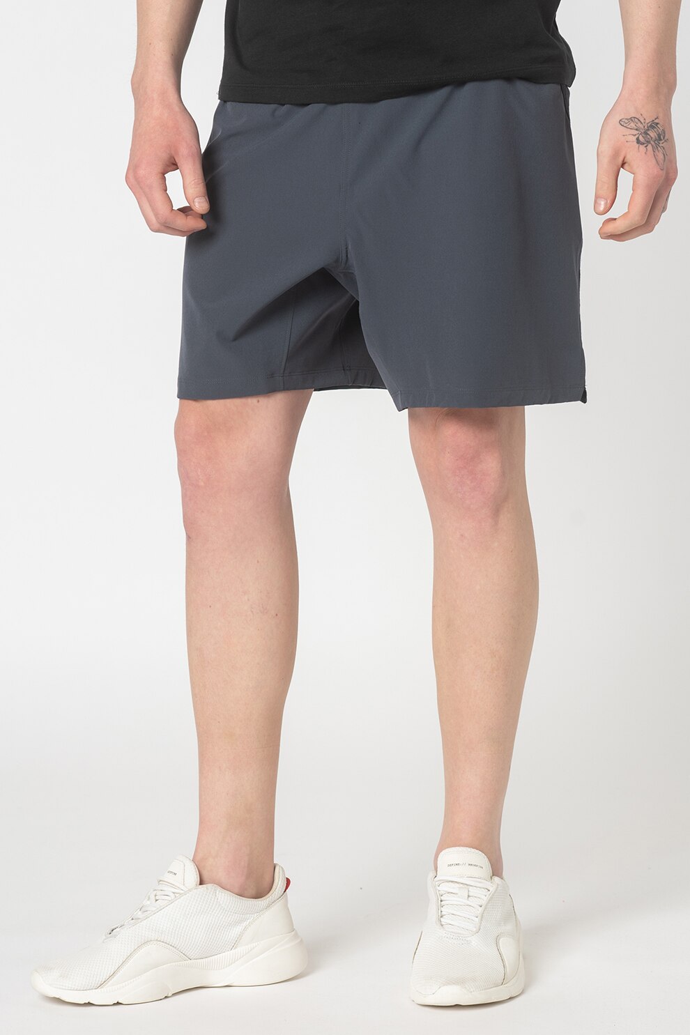 Under Armour, Pantaloni scurti pentru alergare Speedpocket Swyft, Gri carbune