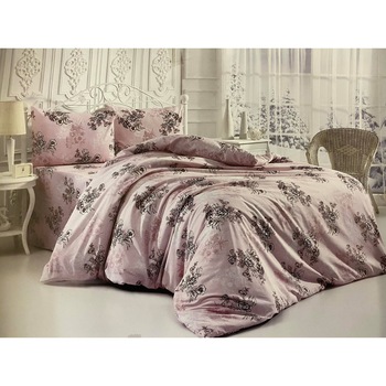 Lenjerie de pat Brillant , 4 piese , din bumbac , LB*5 Lenjerie de pat Brillant , 4 piese , din bumbac , LB*5