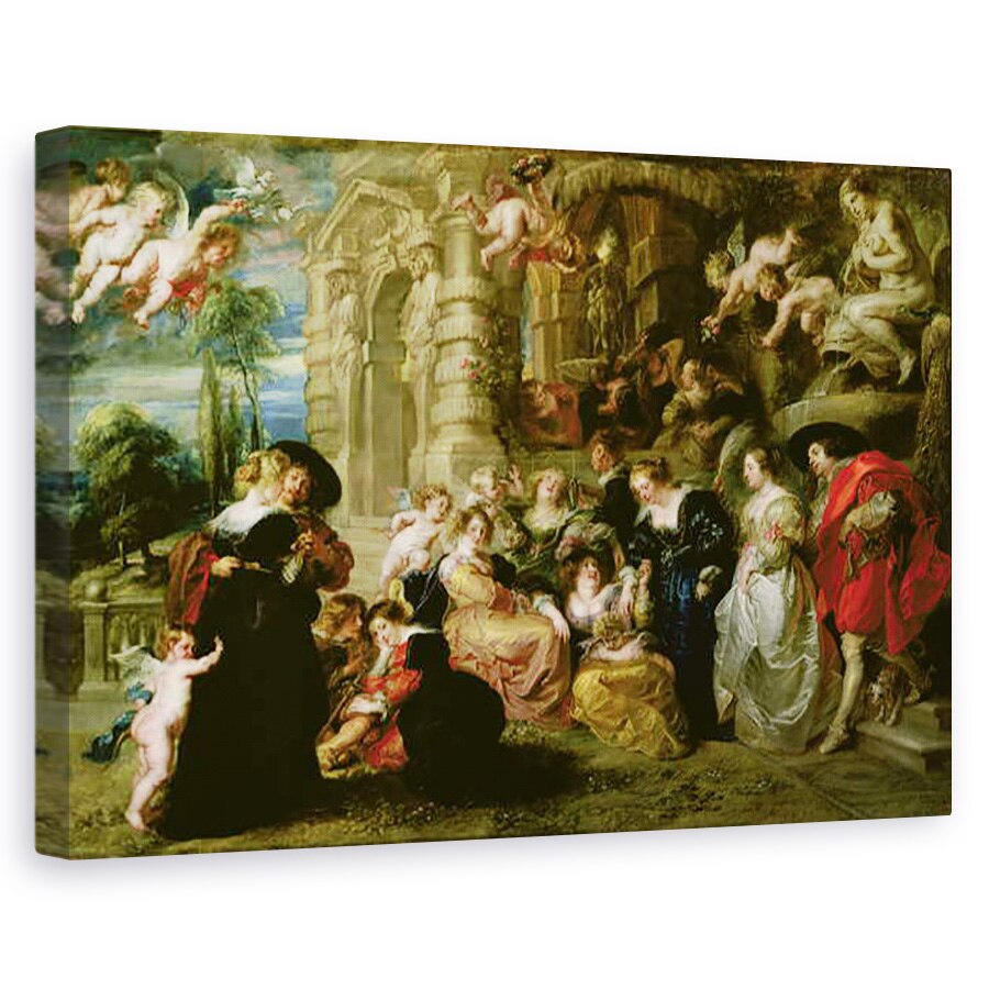 Tablou canvas - Peter Paul Rubens - Gradina Iubirii, 80 x 120cm