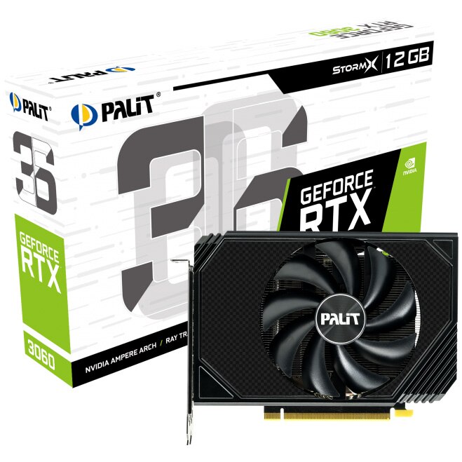 Placa video Palit GeForce® RTX™ 3060 StormX LHR, 12GB GDDR6
