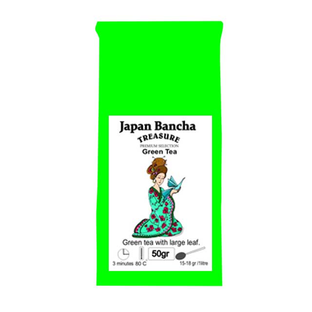 Ceai Verde Japonez Bancha,Infuzie,50 grame,Treasure