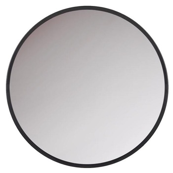 Oglinda Felis, Rotund, Metal/Sticla, Aspect modern, 40 cm, Negru Oglinda Felis, Rotund, Metal/Sticla, Aspect modern, 40 cm, Negru