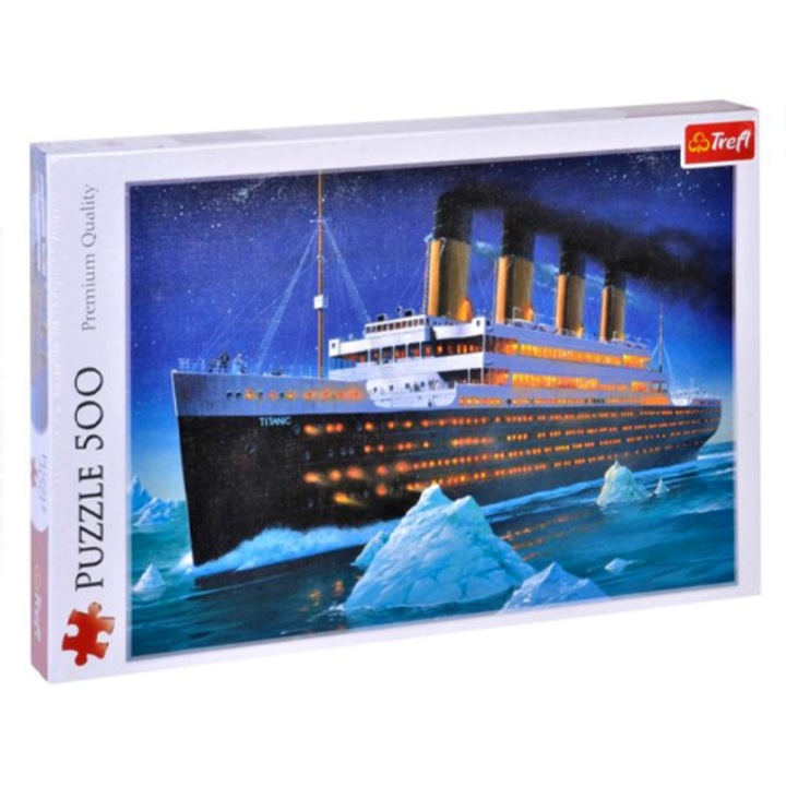 Puzzle, Trefl, Titianic, 500 piese, 46 x 34 cm, Multicolor