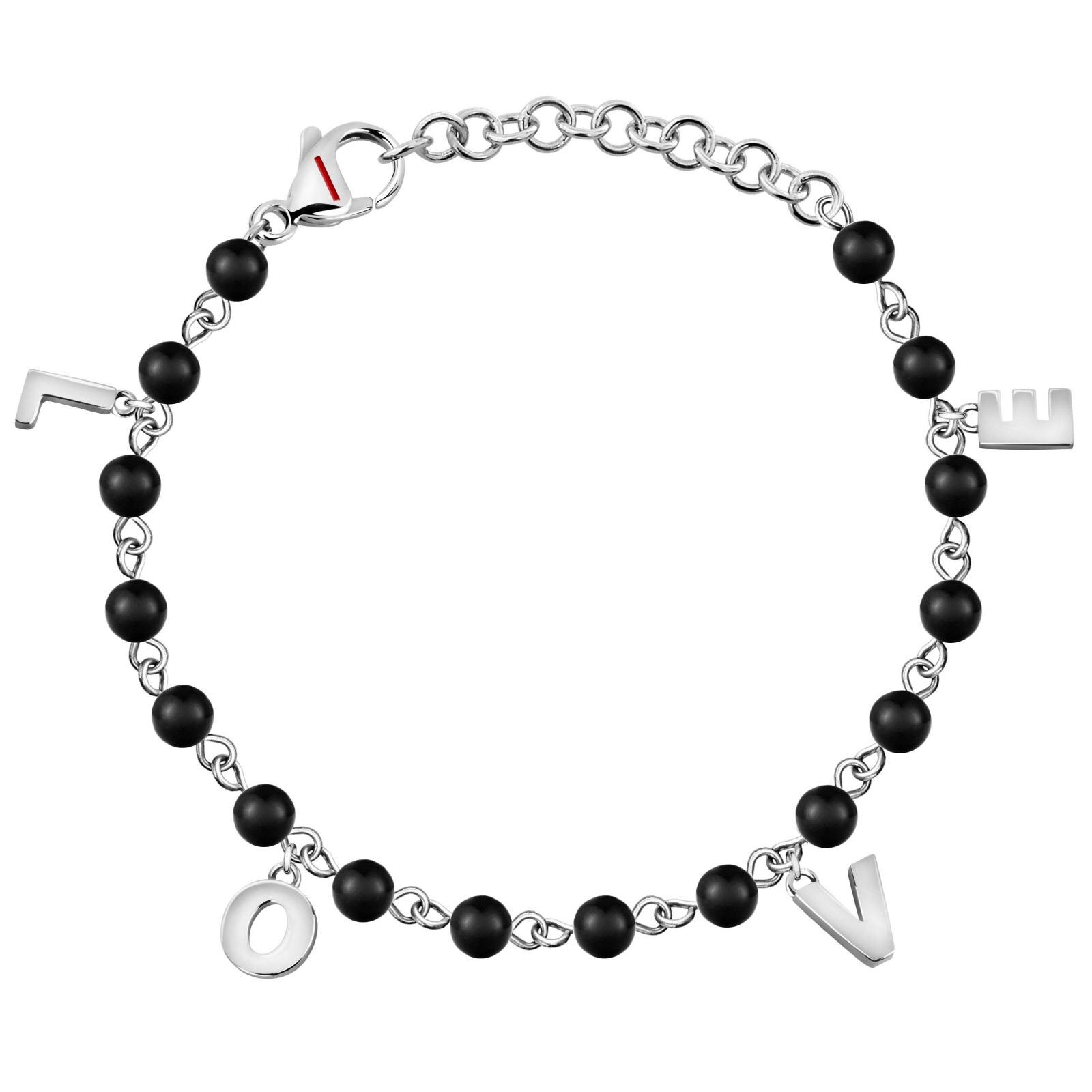 Bratara Sector SAKQ20, Negru, Argintiu