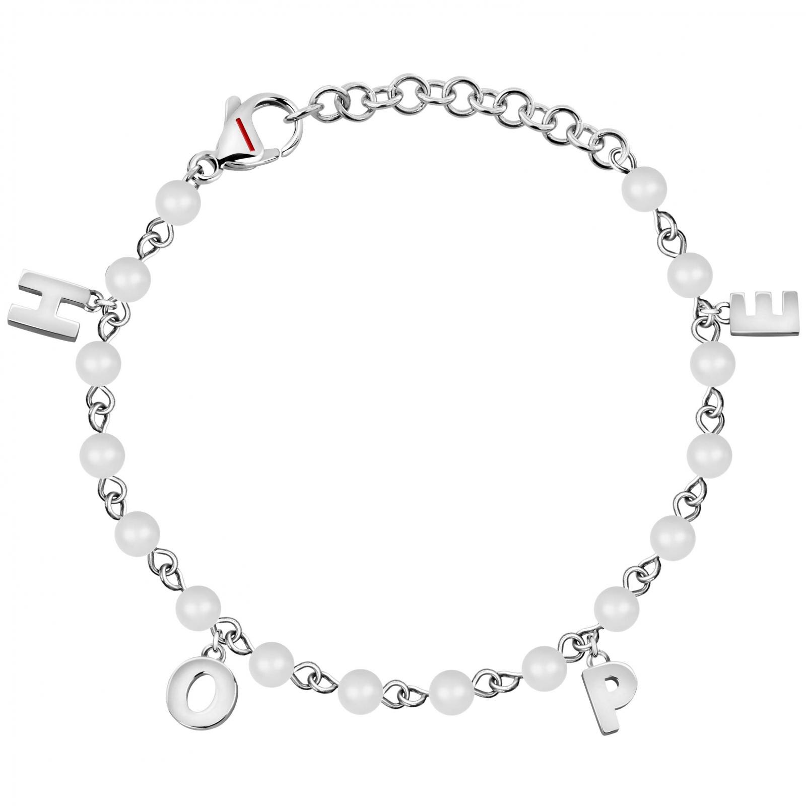 Bratara Sector SAKQ21, Argintiu, Alb