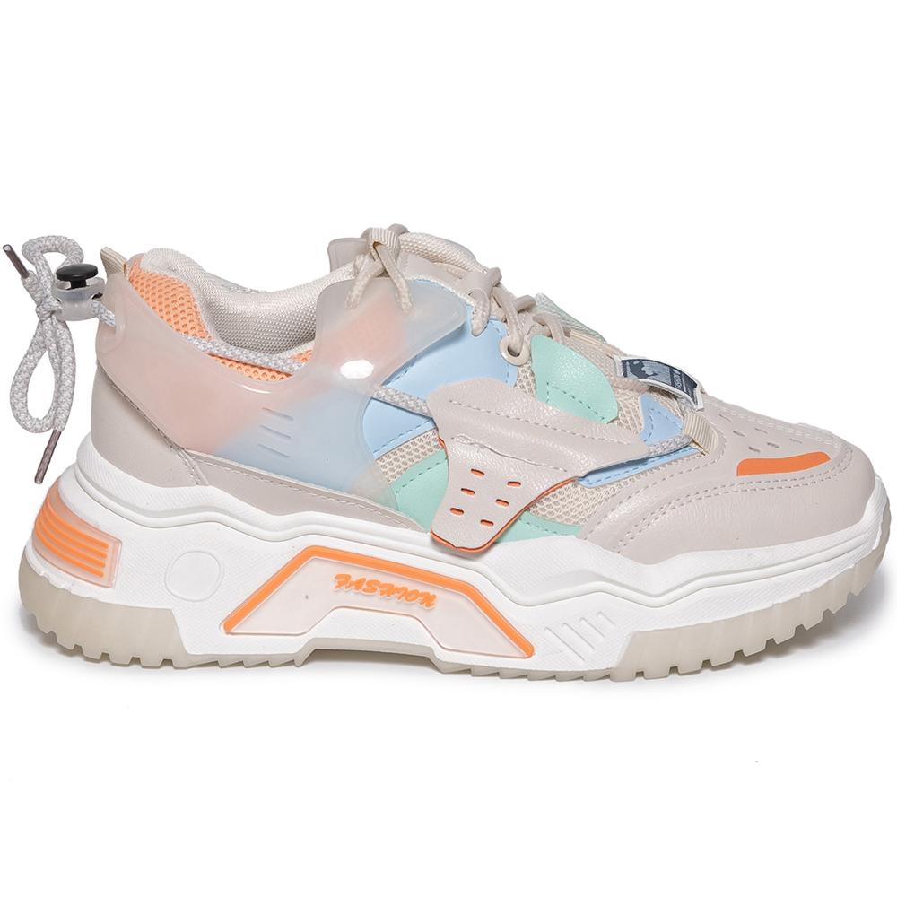 Pantofi sport dama Adrianne, Bej, Bej