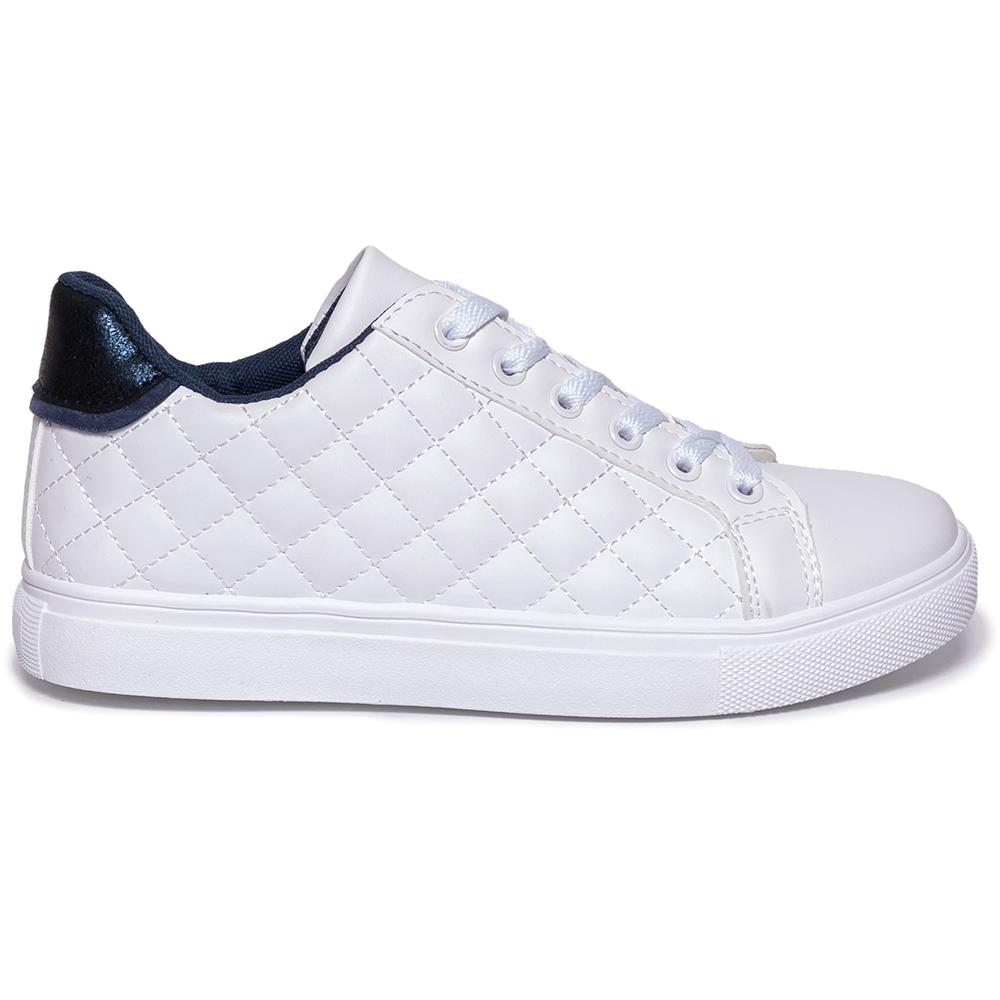 Pantofi sport dama Susie, Alb/Bleumarin, Alb