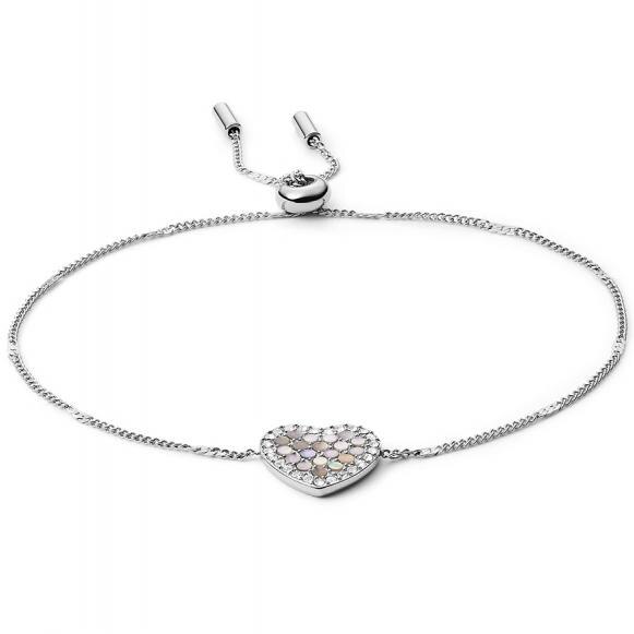 Bratara Fossil Vintage Glitz JF03414040, Argintiu