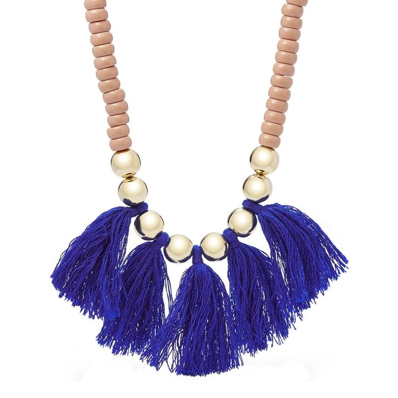 Colier Fossil Fashion JA6806710, Rose gold, Auriu, Albastru