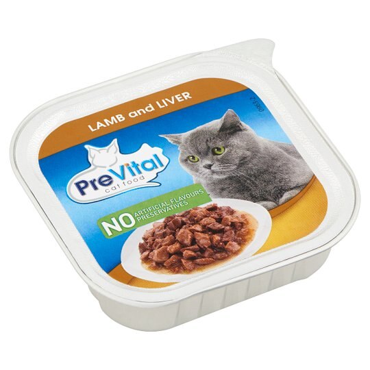 Hrana umeda pentru pisici Prevital, ragout, miel/ficat, 100 g