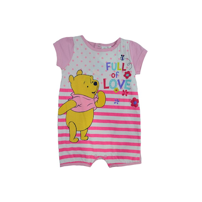 Salopeta de vara pentru fete Sun City Winnie The Pooh AQE0155RZ, Roz, 81 cm