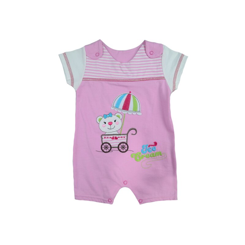 Salopeta de vara pentru fete Koala 74-45R, Roz, 74 cm