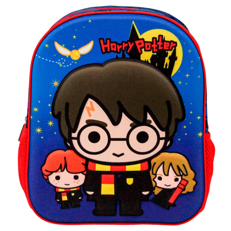 Ghiozdan Harry Potter , Ron & Hermione 3D , 31x27x11cm, Multicolor
