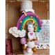 Lumanare botez personalizata, tematica unicorn