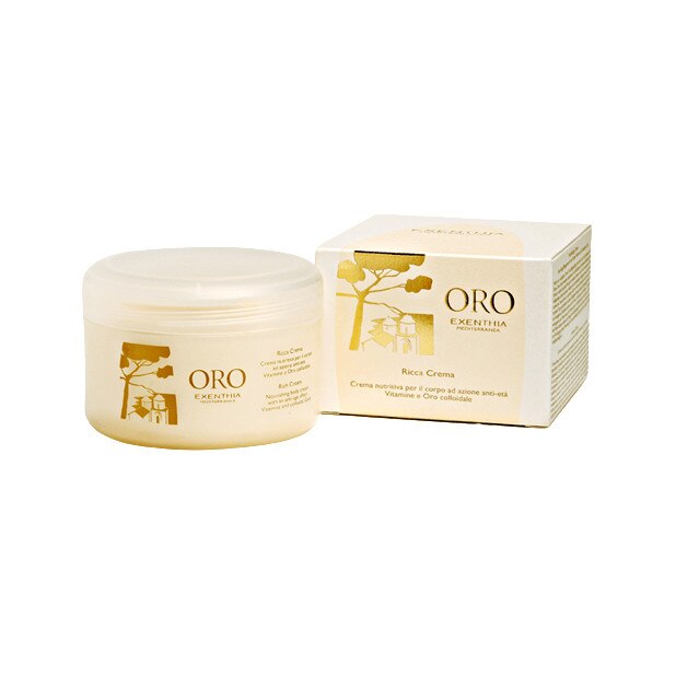 Crema de corp anti-age cu aur coloidal, Oro Exenthia, 200ml