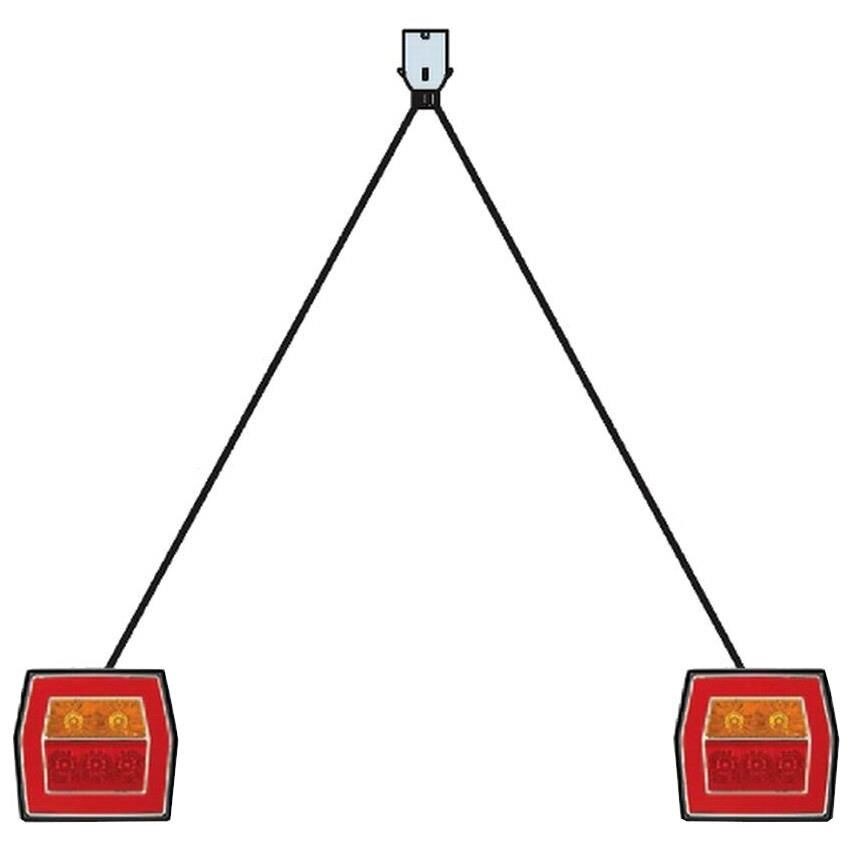 Kit stop lampi Ft-122LED, cu 2 cabluri 9m, fisa 7 pini, RLZ05-02 Fristom