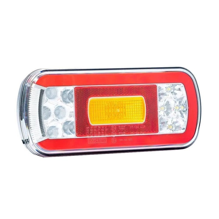 Lampa spate 220x100, 6 functii, cu mers inapoi si numar, cu mufa, LED, FT-130 COF Bajonet Fristom