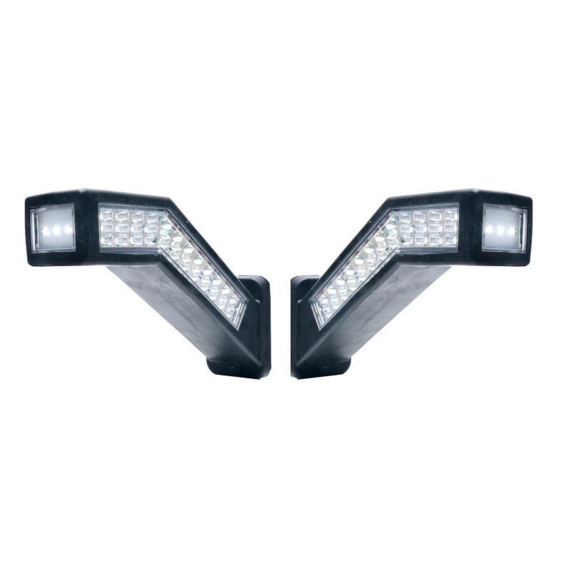 Set proiectoare lucru 238x52, cu LED, 18W, tip lampa gabarit, stanga/dreapta W168.10.2 1445L+P Was
