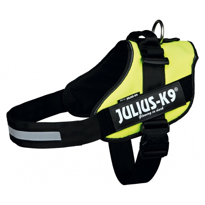 Ham IDC Power pentru caini Julius K9, Talie mare, 40-70 kg, Neon