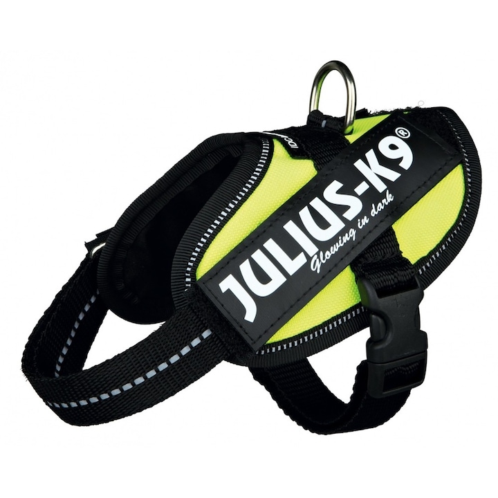 Ham IDC Power pentru catei Julius K9, Talie mica, 2-5 kg, Neon