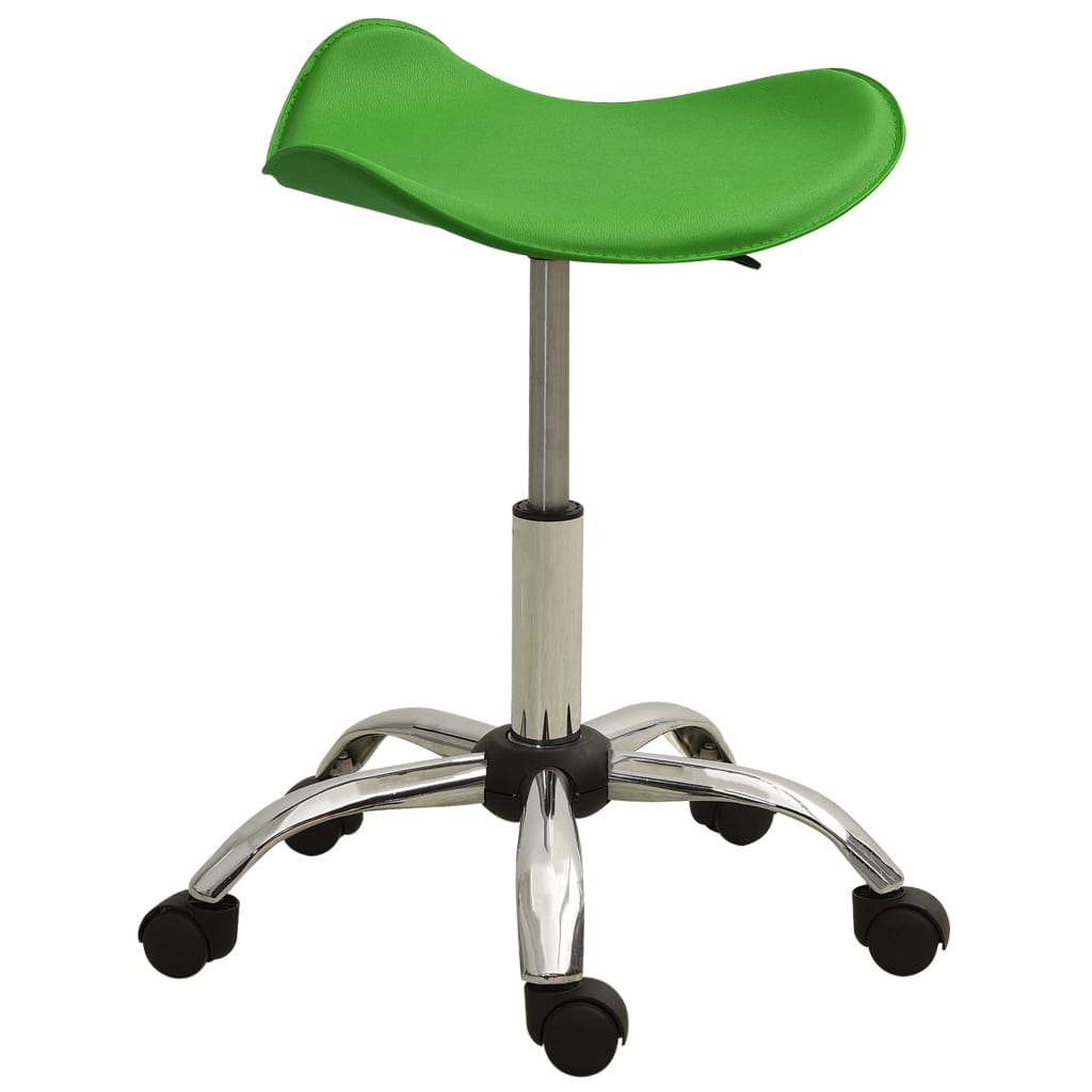 Scaun pentru salon spa, vidaXL, Piele artificiala, 44.5 x 44.5 x (49-63.5) cm, Verde