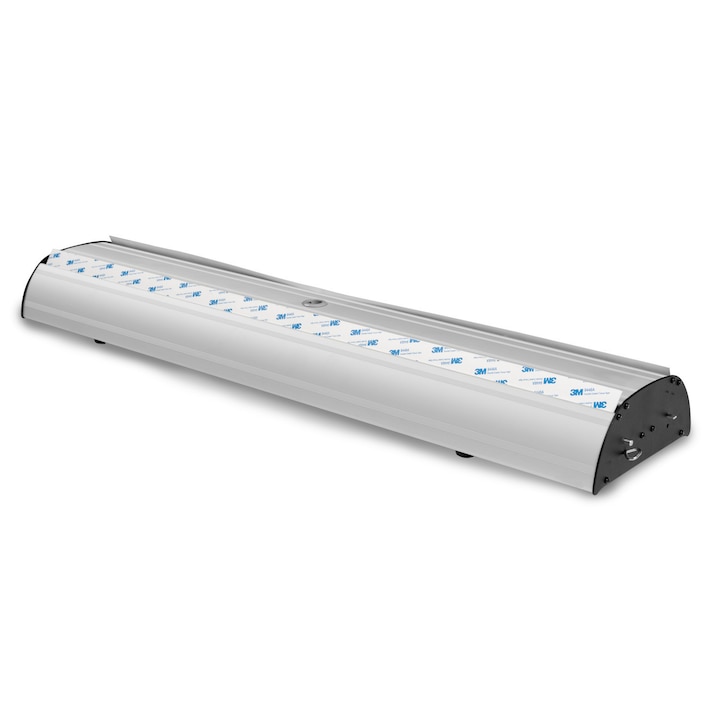 Rola banner fata-verso, 85x200, Argintiu