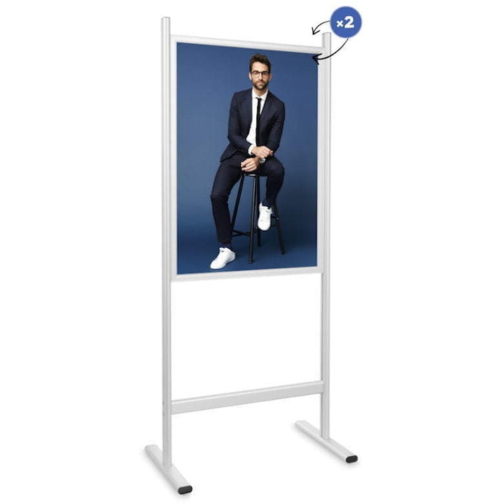 Posztertábla, kétoldalas, A1, 159,5 x 67 mm