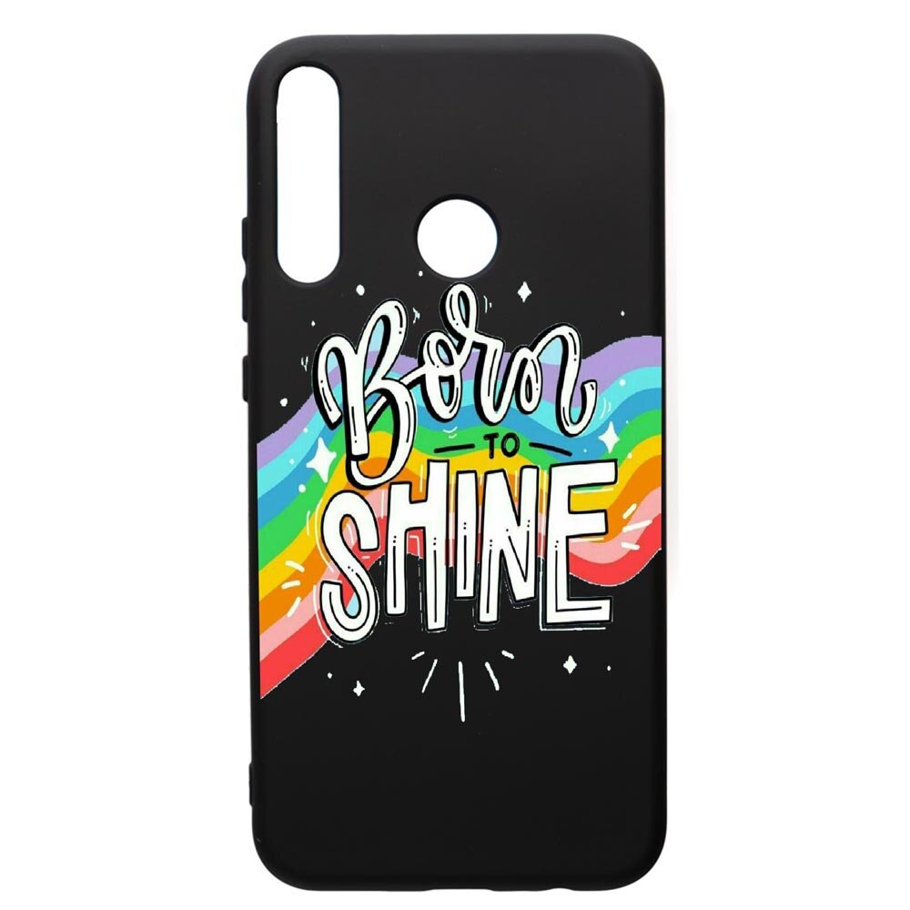 Husa de protectie Huawei P40 Lite E / Y7p, Born To Shine, silicon, cu interiorul din material textil, protectie camera, PB489