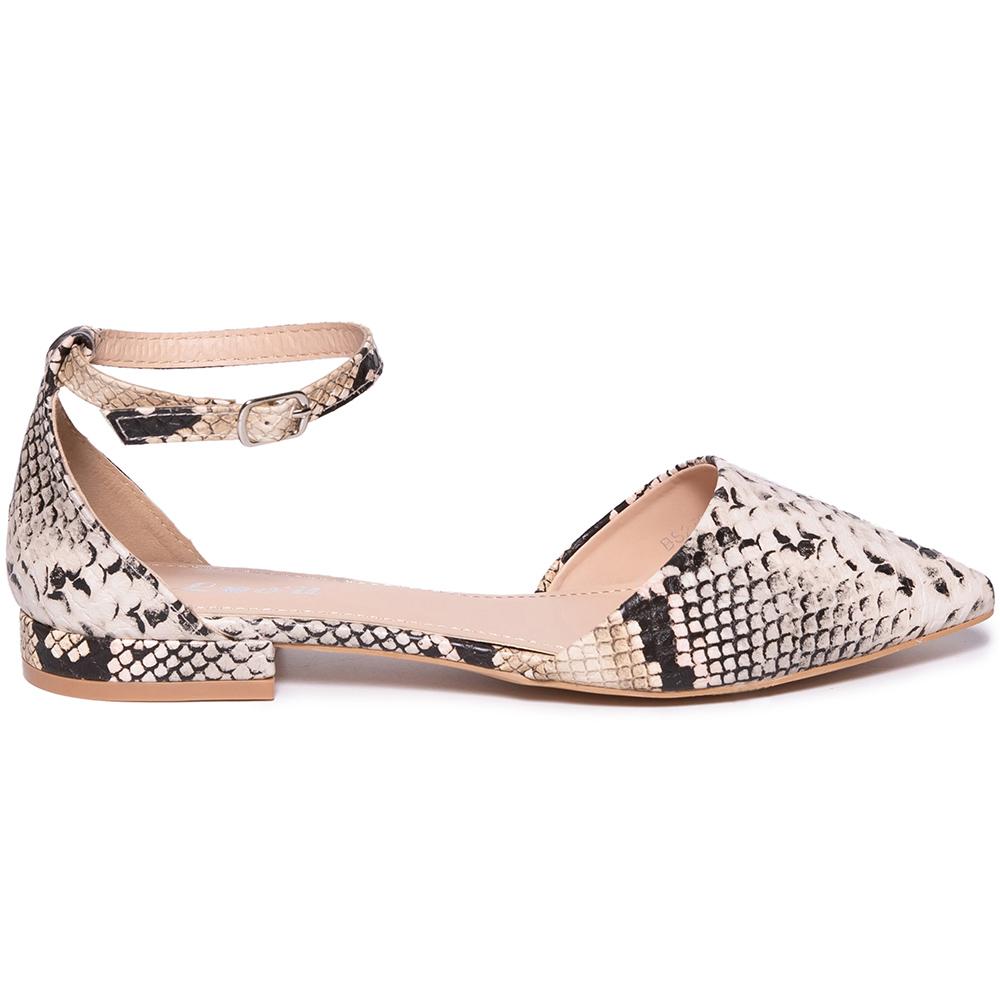 Pantofi dama Paisley, Bej, Bej