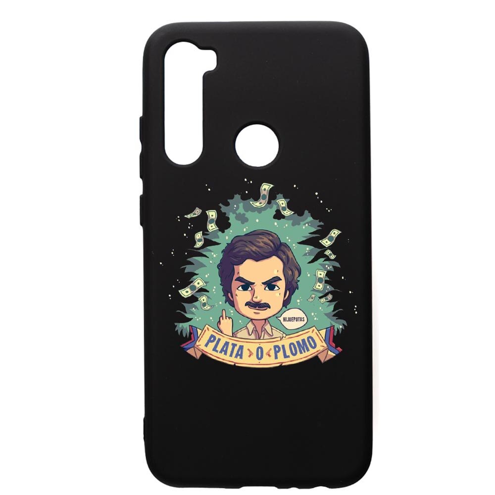 Husa de protectie Xiaomi Redmi Note 8, Narcos Pablo Escobar, silicon, cu interiorul din material textil, protectie camera, PB447