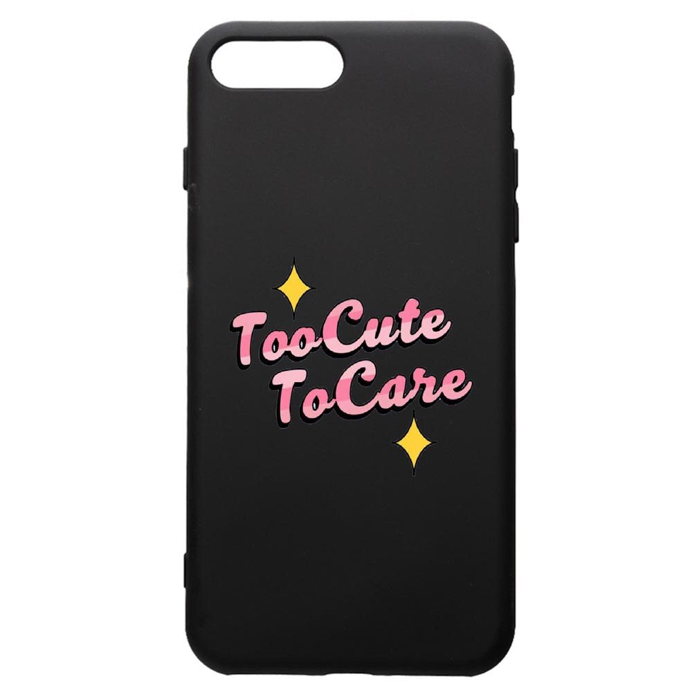 Husa de protectie Apple iPhone 8 Plus / iPhone 7 Plus, Too Cute, silicon, cu interiorul din material textil, protectie camera, PB488