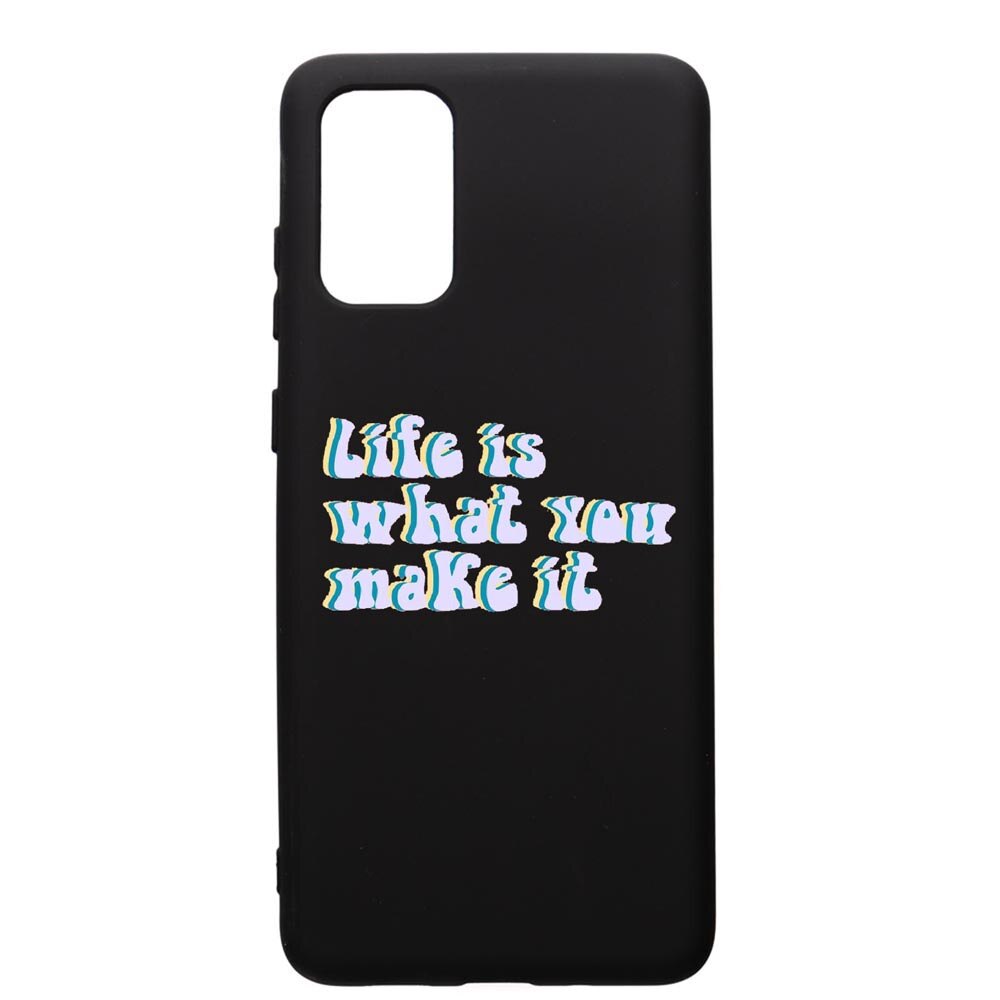 Husa de protectie Huawei P40, Life Is..., silicon, cu interiorul din material textil, protectie camera, PB491