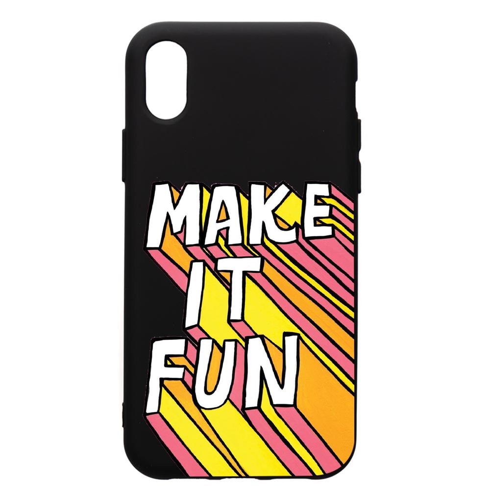 Husa de protectie Samsung Galaxy A10, Make It Fun, silicon, cu interiorul din material textil, protectie camera, PB494