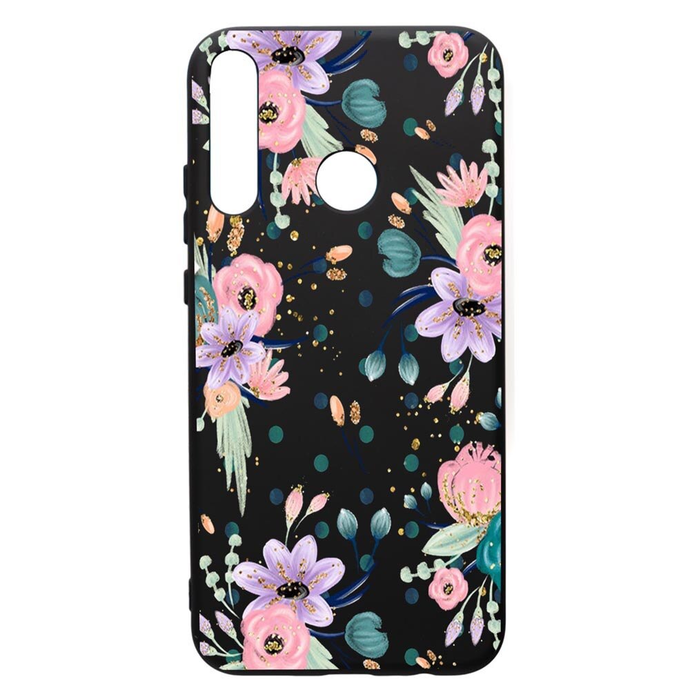 Husa de protectie Huawei P40 Lite E / Y7p, Sping Flowers, silicon, cu interiorul din material textil, protectie camera, PB495