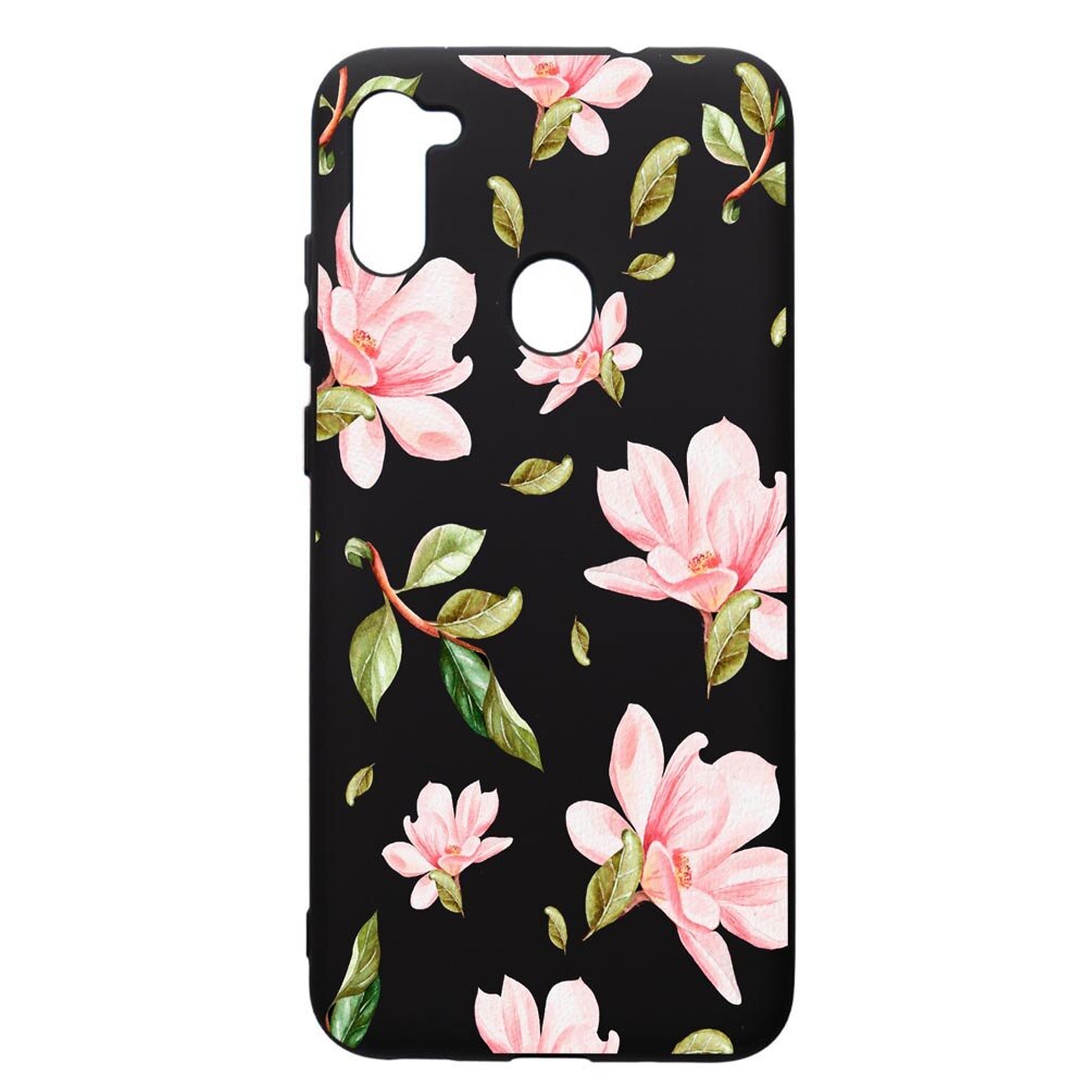 Husa de protectie Samsung Galaxy A11, Sping Flowers, silicon, cu interiorul din material textil, protectie camera, PB496