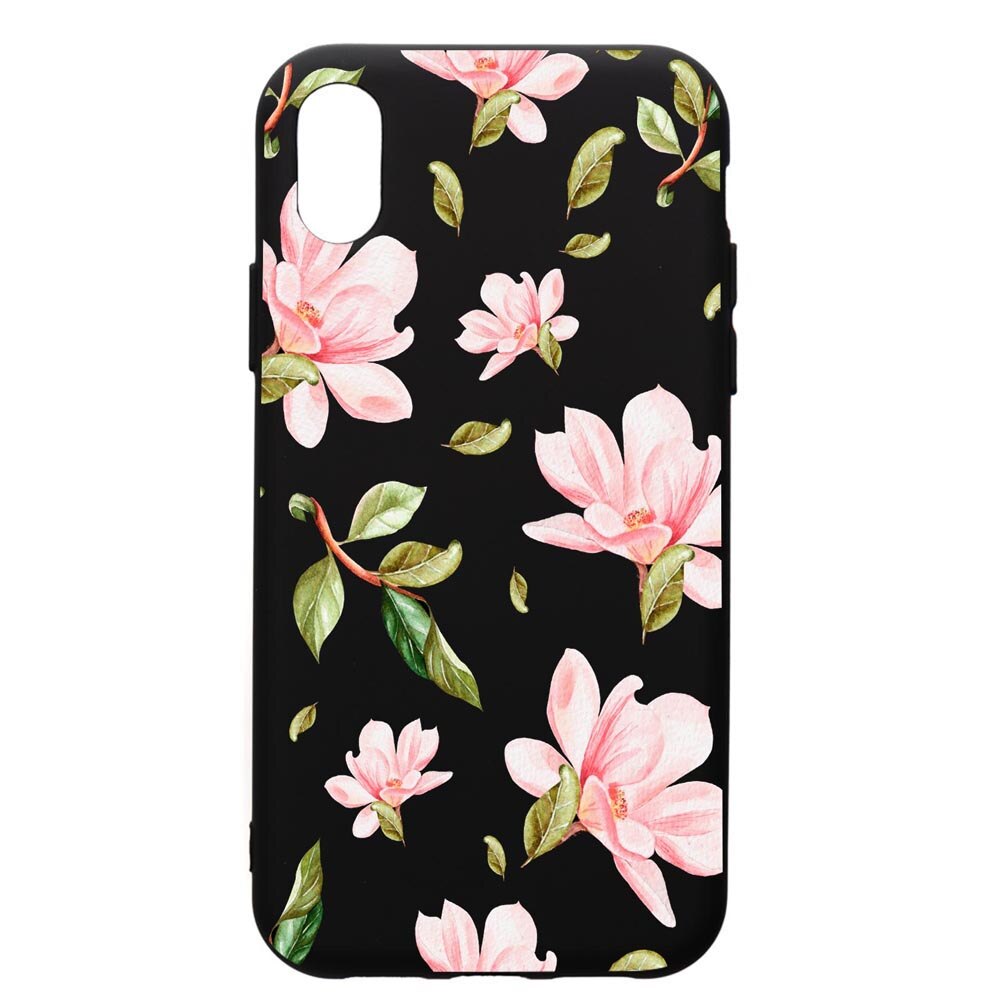 Husa de protectie Huawei Y6 2019, Sping Flowers, silicon, cu interiorul din material textil, protectie camera, PB496