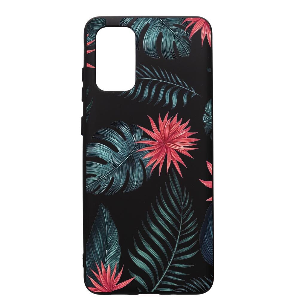 Husa de protectie Samsung Galaxy A51, Tropical Flowers, silicon, cu interiorul din material textil, protectie camera, PB497