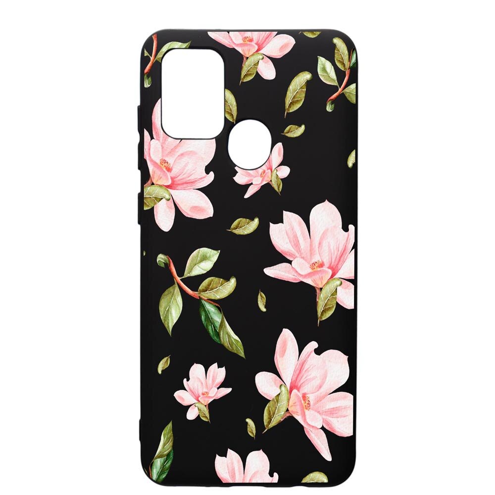 Husa de protectie Samsung Galaxy A21, Sping Flowers, silicon, cu interiorul din material textil, protectie camera, PB496