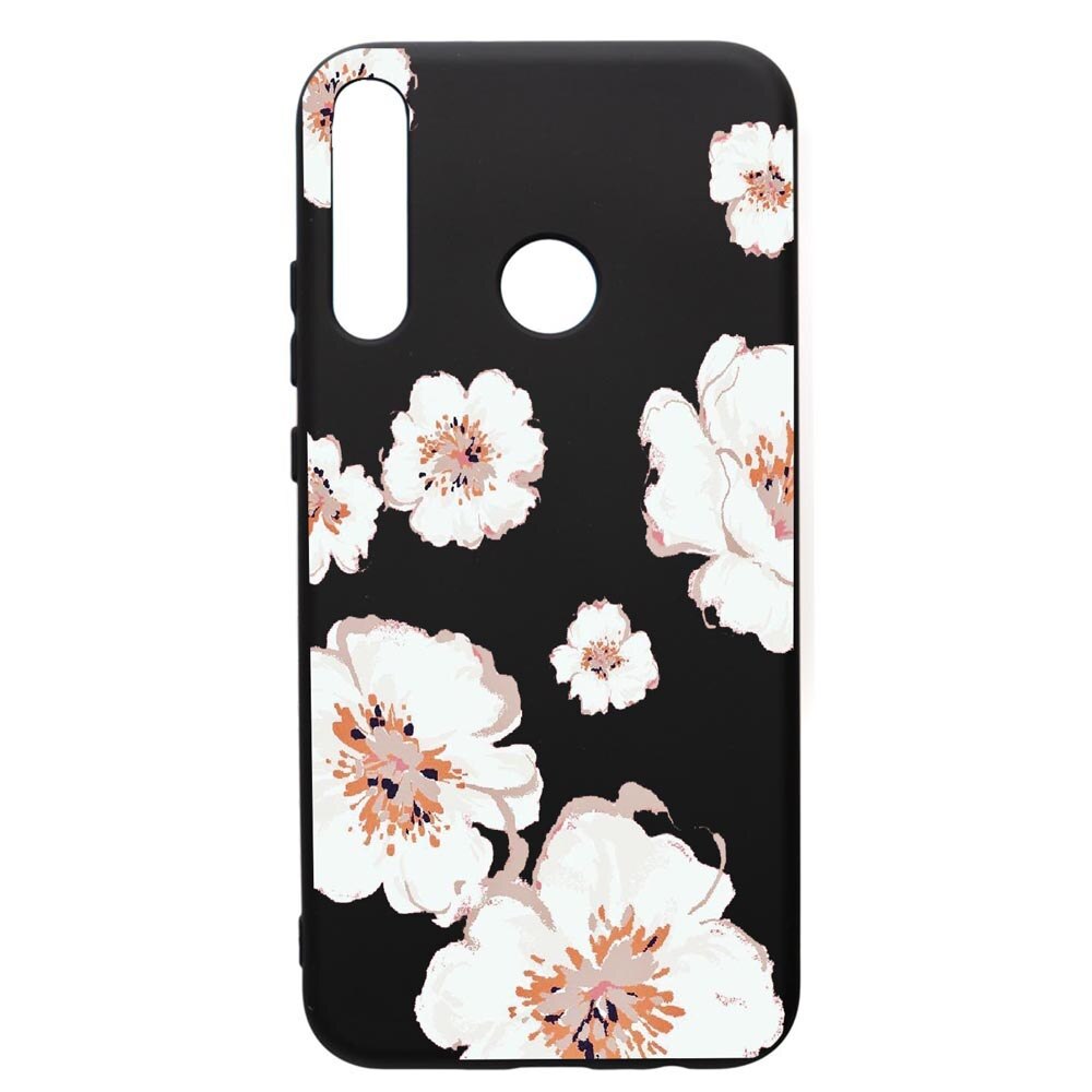 Husa de protectie Huawei P40 Lite E / Y7p, Tropical Flowers Pastel, silicon, cu interiorul din material textil, protectie camera, PB499