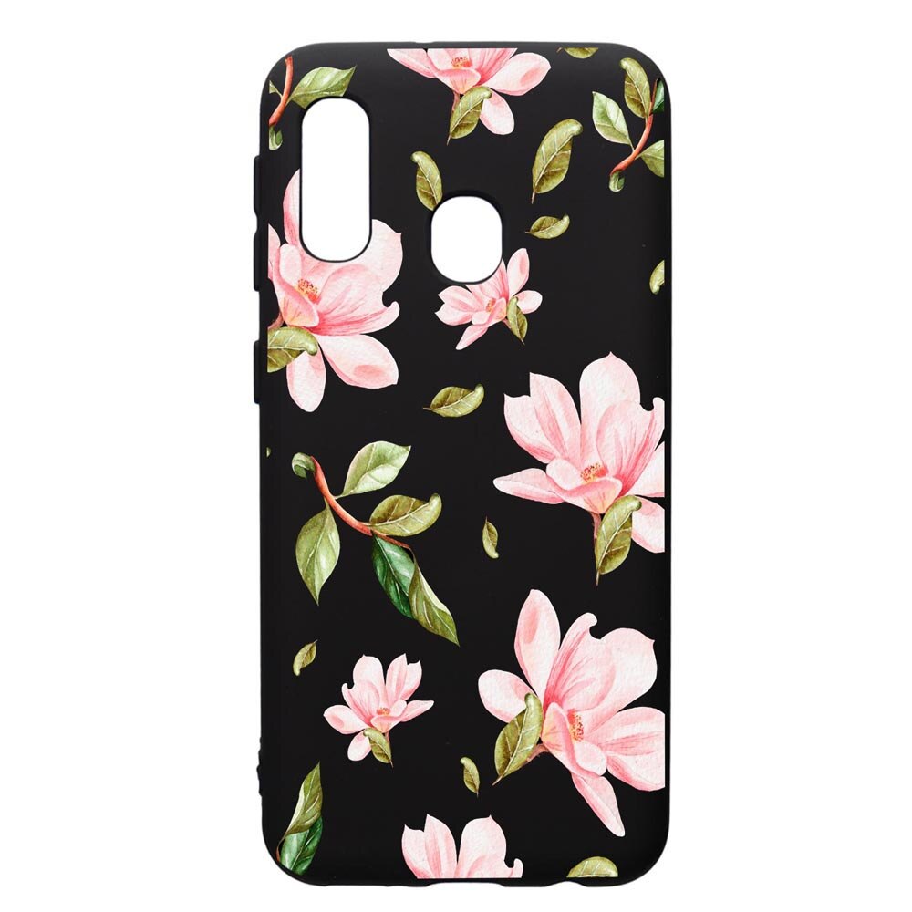 Husa de protectie Samsung Galaxy A20E, Sping Flowers, silicon, cu interiorul din material textil, protectie camera, PB496