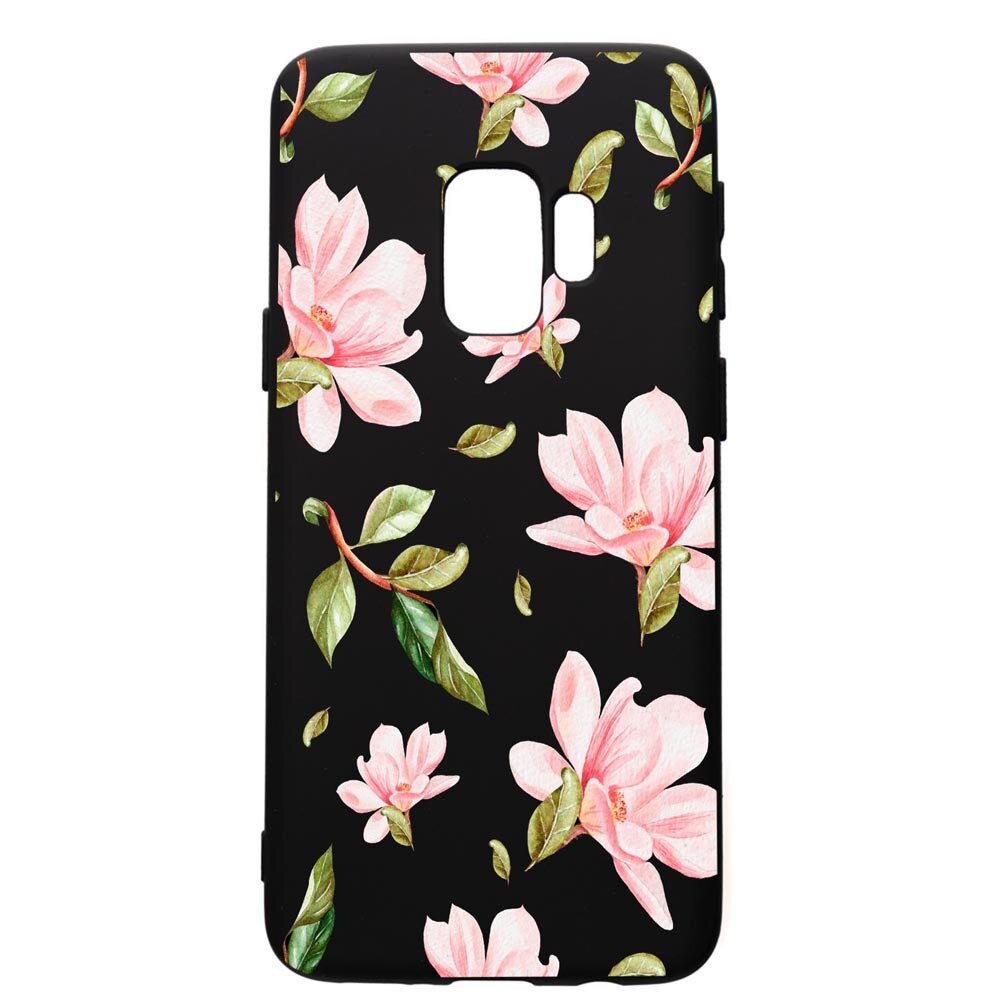 Husa de protectie Samsung Galaxy S9, Sping Flowers, silicon, cu interiorul din material textil, protectie camera, PB496