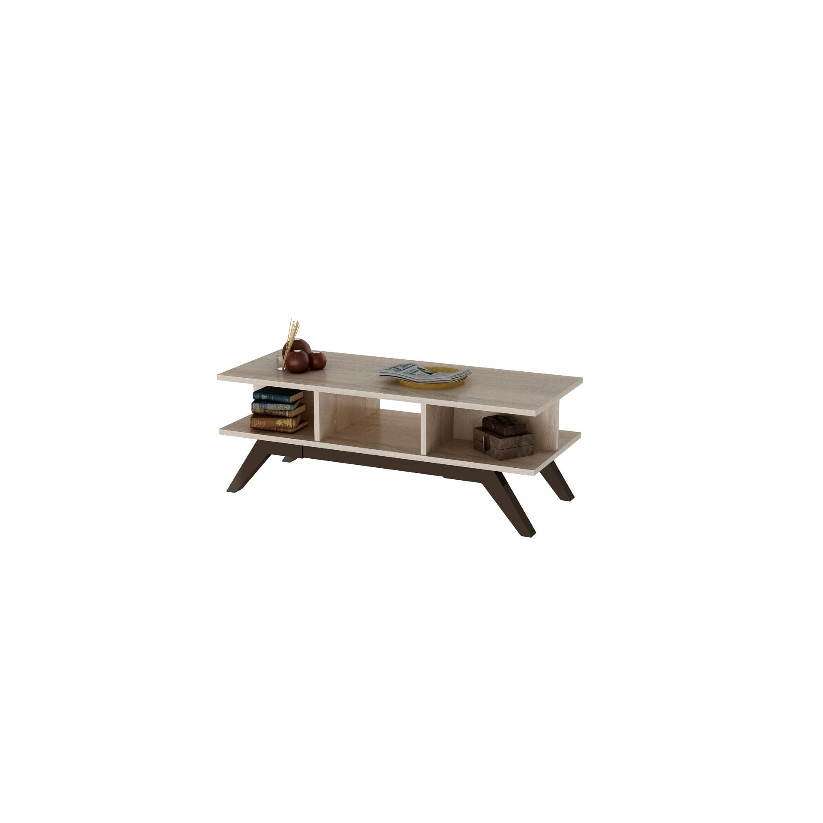 Comoda tv din pal 18 mm, Sanal, 120 x 40 x 35,6,somona/nuc