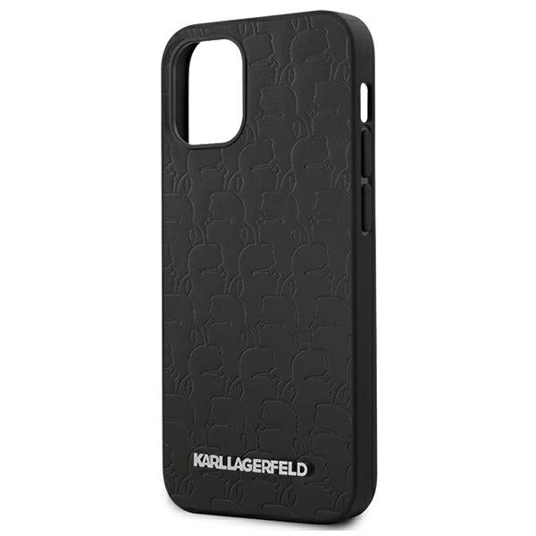 Husa de protectie, Karl Lagerfeld Kameo, compatibil cu iPhone 12 Mini, Negru